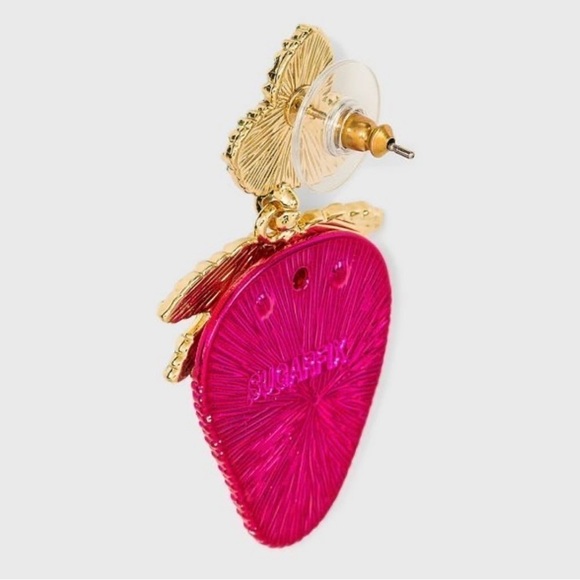 Sugarfix by Baublebar Berry Tale Strawberry Dangle Drop Statement Earrings - Picture 2 of 4